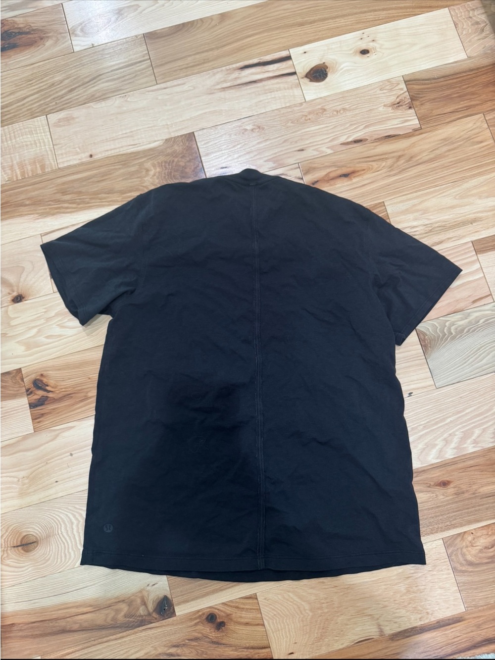 lululemon athletica Black Short-Sleeve Back-Seam Tee